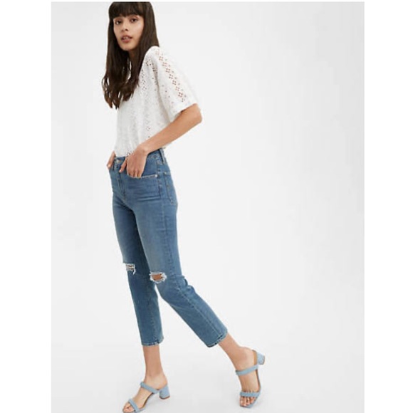 SALE! ⭐️ Levi’s 724 high rise straight crop New York brawl - Picture 4 of 9